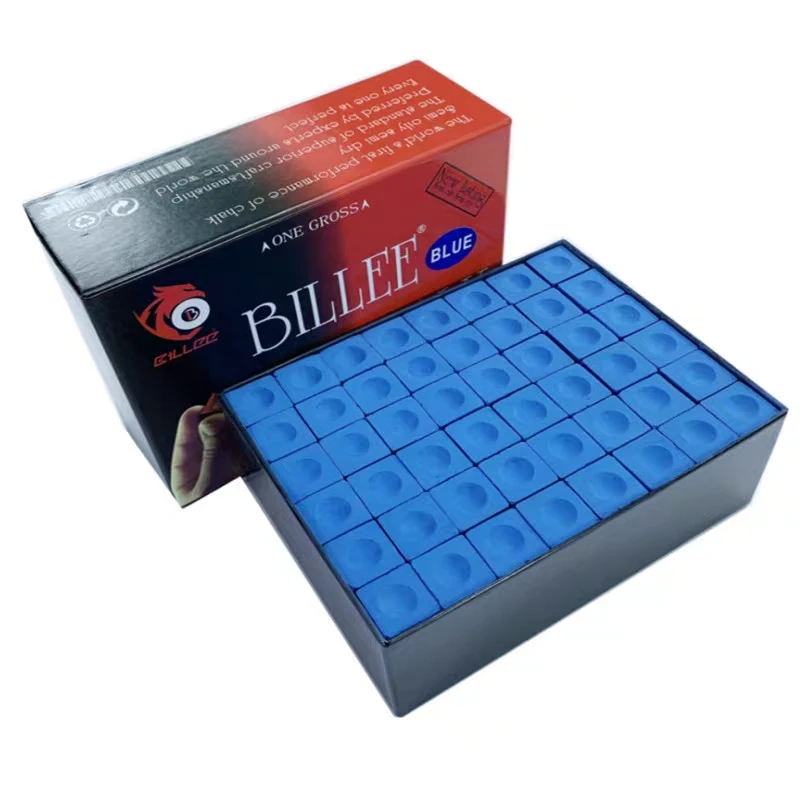 比力巧克粉球房专用巧粉黑八台球杆擦粉蓝色油性乔克粉桌球杆头粉