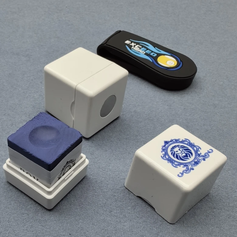 伯威EXCEED HERO青花瓷巧克夹套装EXC台球巧粉盒送引磁片台球配件