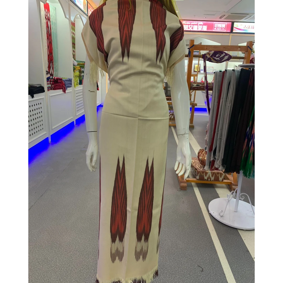 单独发货】巴郎赞新款时尚百搭气质艾德莱斯扎染显瘦棉花围巾