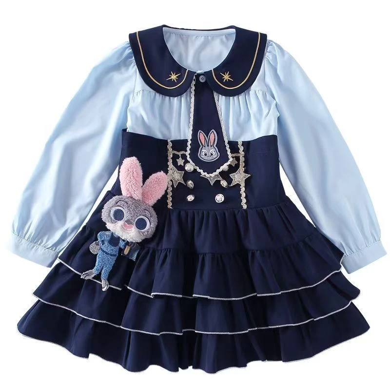 惜韩（277）长袖短袖随机发好看连衣裙不加绒春秋款兔子景观