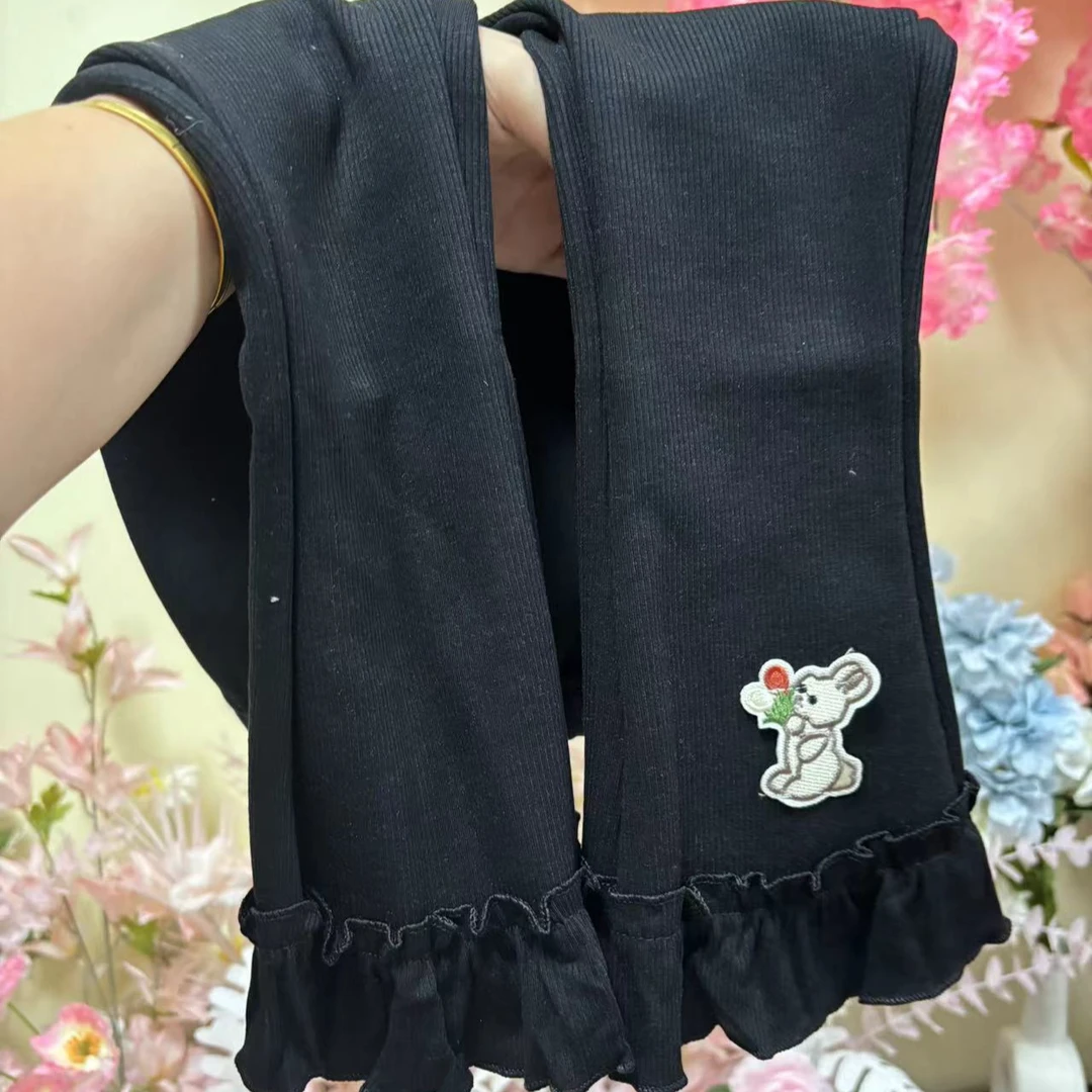 韩韩（589）打底裤黑色好看时尚百搭