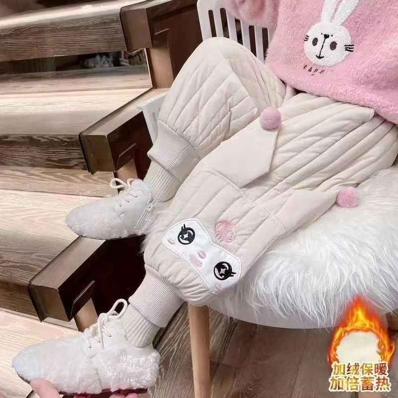 惜韩（266）好看裤子小眼睛加绒女童卡通秋冬