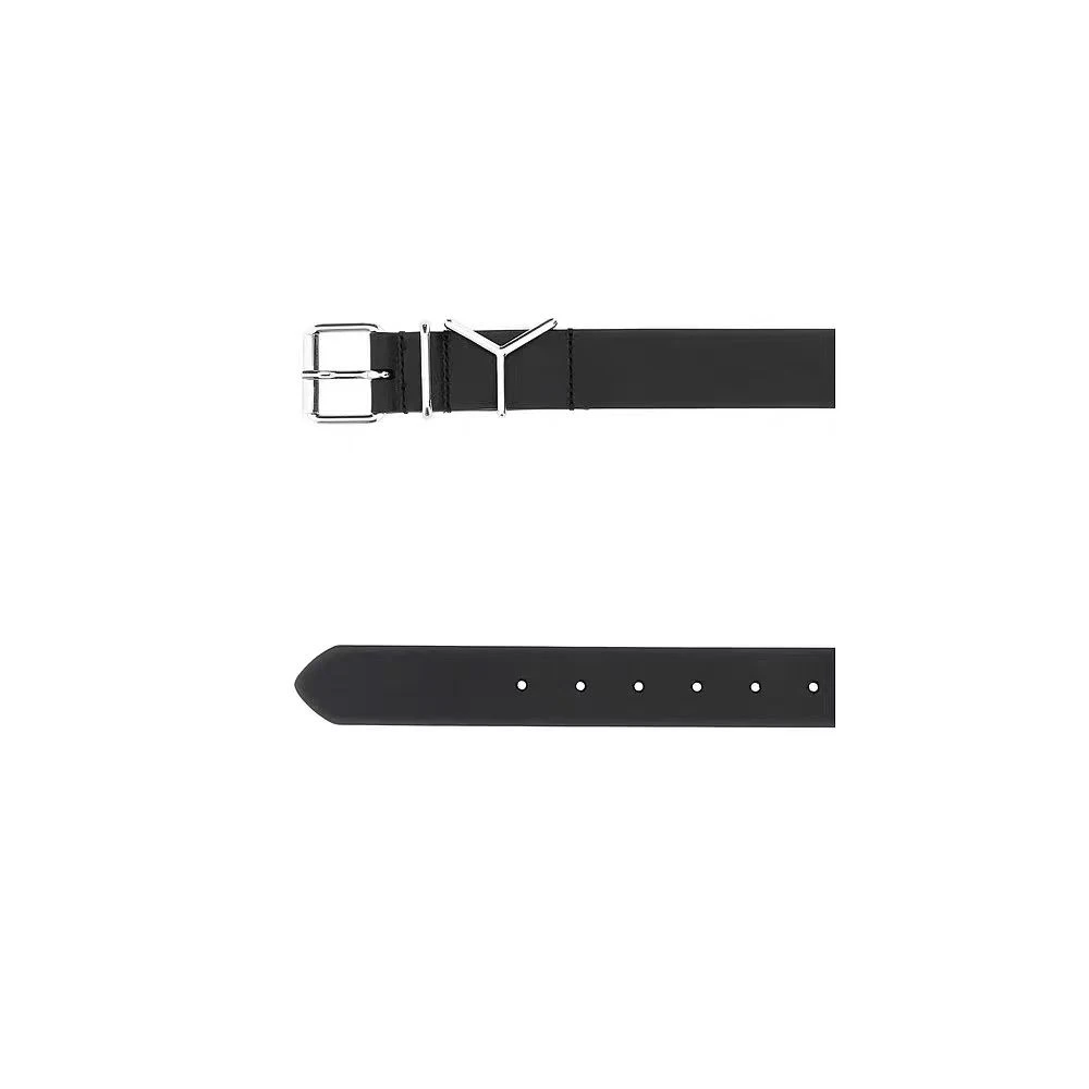 【1423精选】 Y/p 百搭针扣黑色牛皮腰带