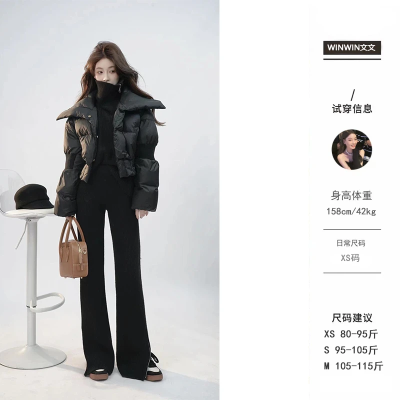 【雪国列车】 文文私服 蓬松加厚保暖羽绒服时尚秋冬款WWD4YRF6083