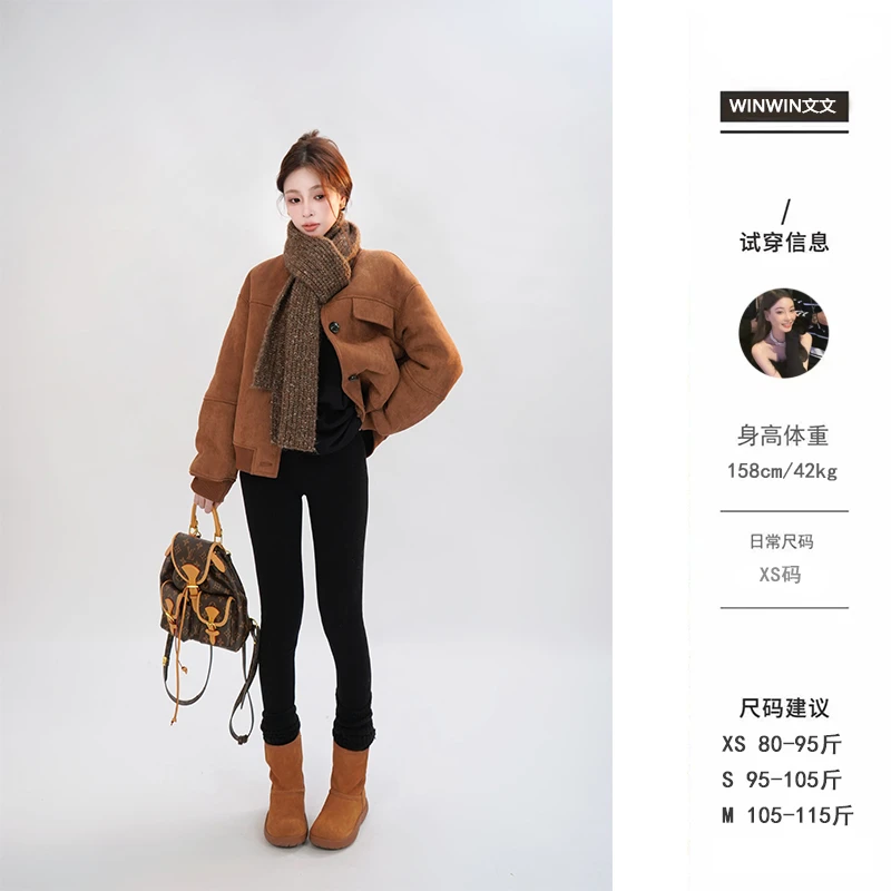 【伦敦街区】文文私服 复古经典短外套时尚休闲百搭气质WWD4WT6268