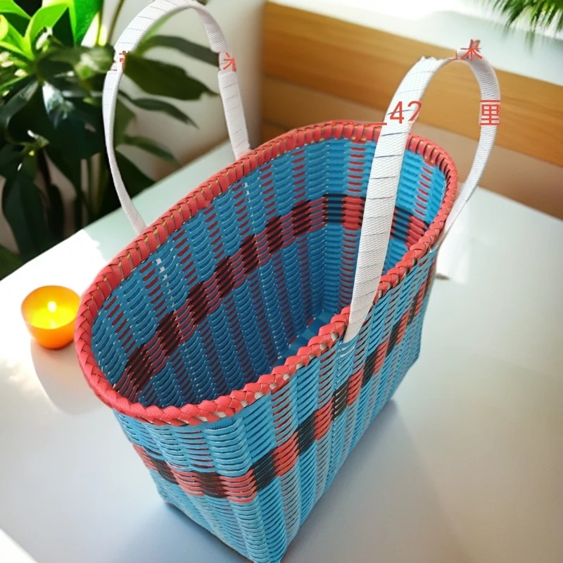 轻便手提篮家用农用上街购物神器篮菜篮子手工买菜方形水洗储物篮