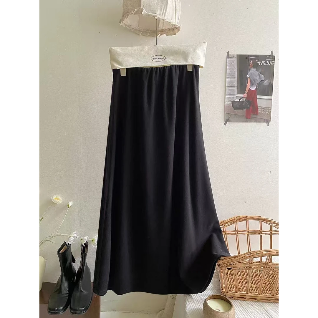 【蜜爷家】大码宽松加绒半身裙6212#