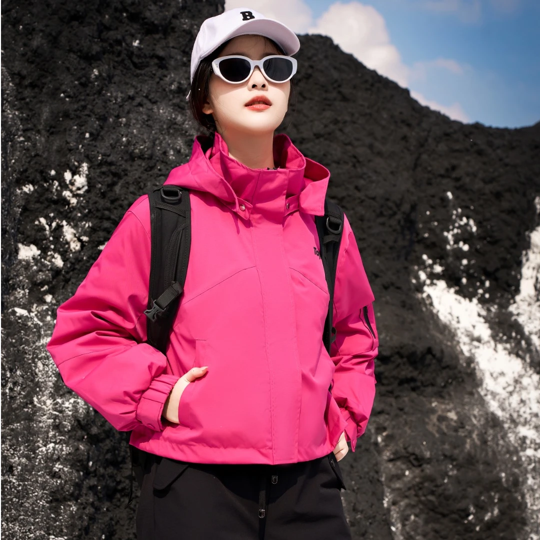 ToyzY24秋新款可拆卸内胆山系户外90绒短款冲锋羽绒服ZC34508380