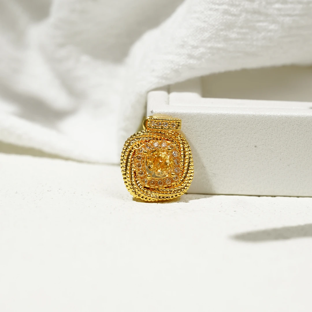 非金属吊坠 【水贝颜玺】精致小方糖吊坠（含标签重）yh0056