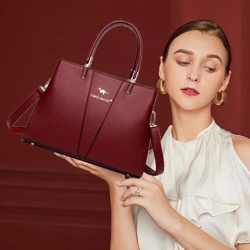 妈妈包新娘结婚中年包包大气婆婆婚礼物红色女包斜挎手提包婚包