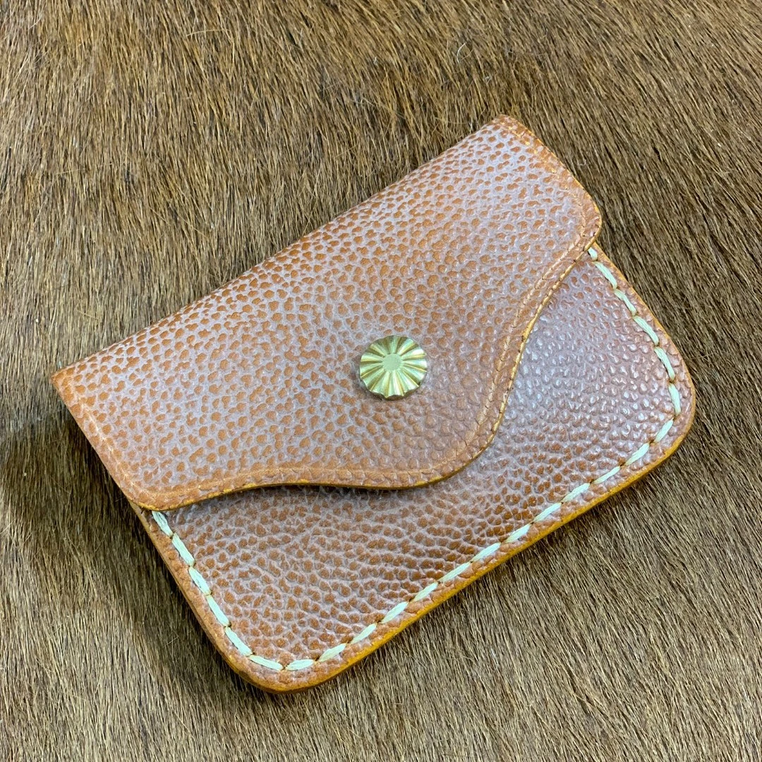 擦蜡头层牛皮手工卡包-8096