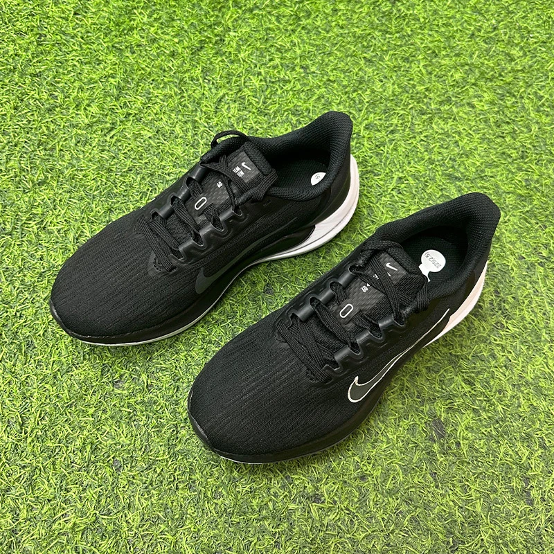 耐克NikeZoomWinflo9低帮轻便跑步鞋女款黑色舒适缓震跑鞋休闲鞋