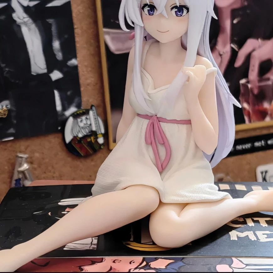 睡衣魔女伊蕾娜手办坐姿动漫二次元美少女模型车载机箱摆件礼物