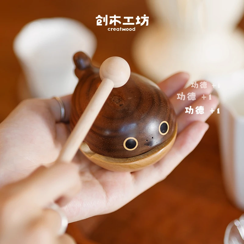 萨卡班甲鱼木鱼/静心解压神器佛系可爱桌面摆件创意礼物