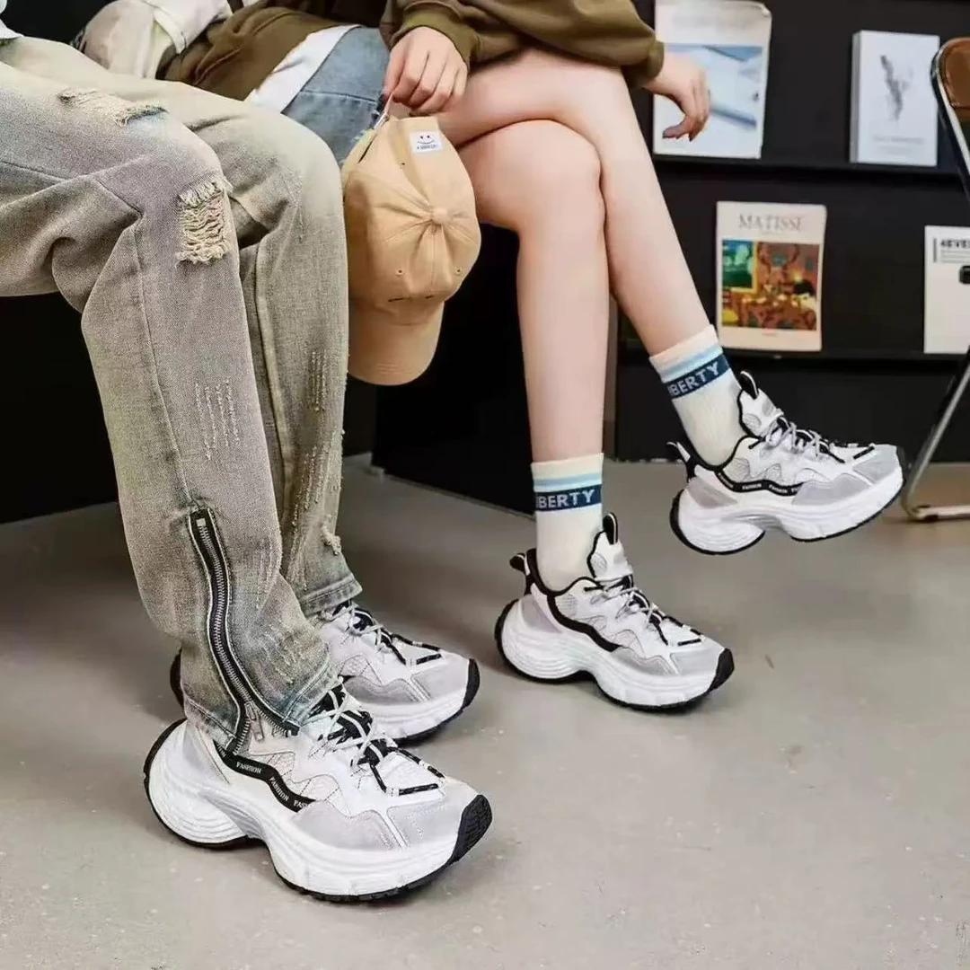 情侣老爹鞋2024新款轻便厚底时尚休闲运动鞋1253-60休闲鞋