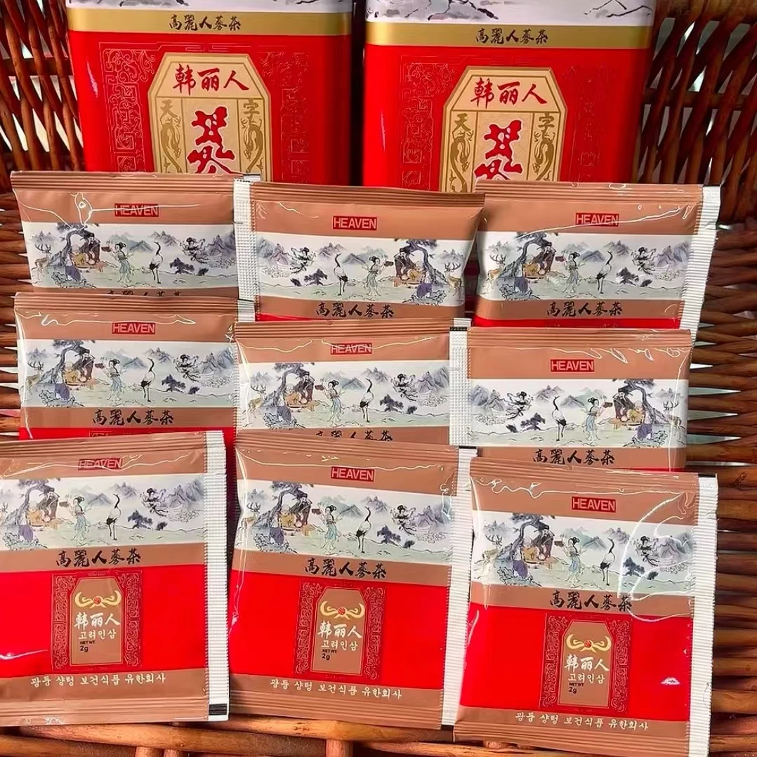韩丽人人参茶盒装泡水煮茶送礼