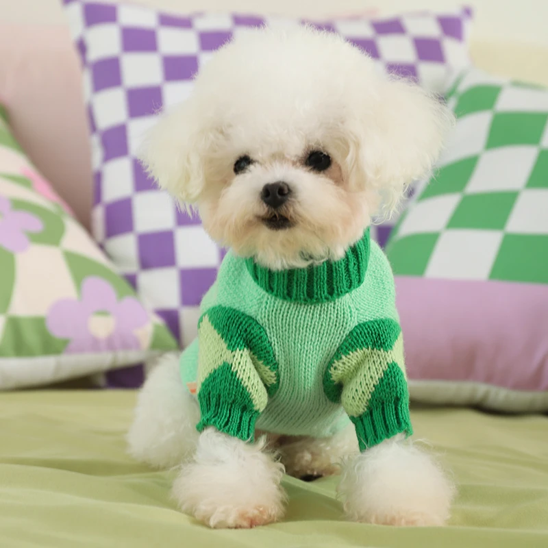 狗狗衣服秋冬款泰迪比熊博美冬天幼犬针织冬季毛衣幼犬宠物冬装