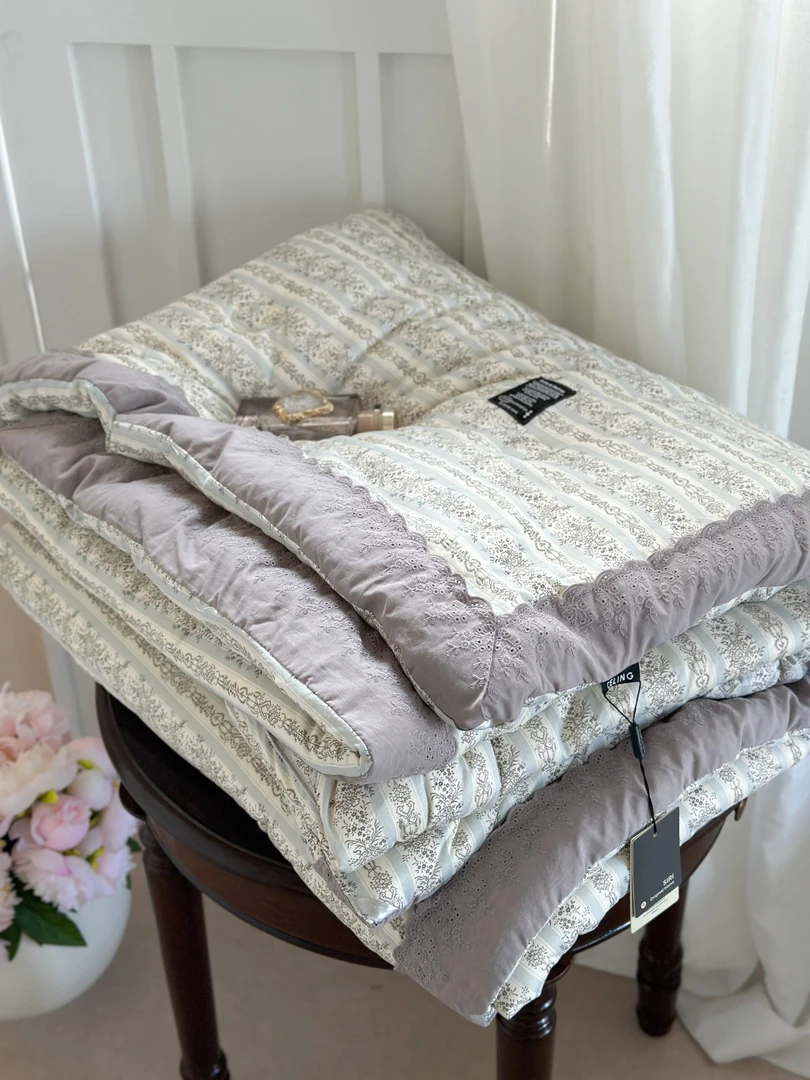 【L·W梨窝】法式花边春秋被 云朵超柔针织 （躺在云朵般的感觉）.