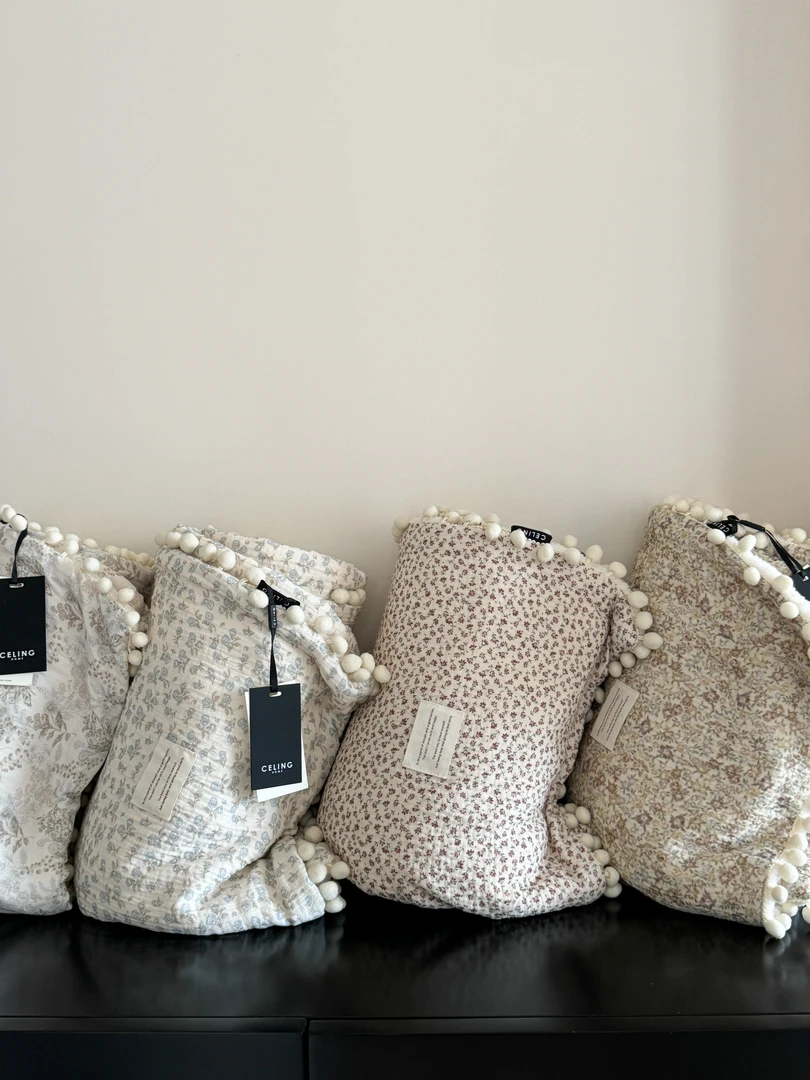 【L·W梨窝】轻奢ins韩国皱皱纱全棉多功能小毛毯（尺寸100✖️140）