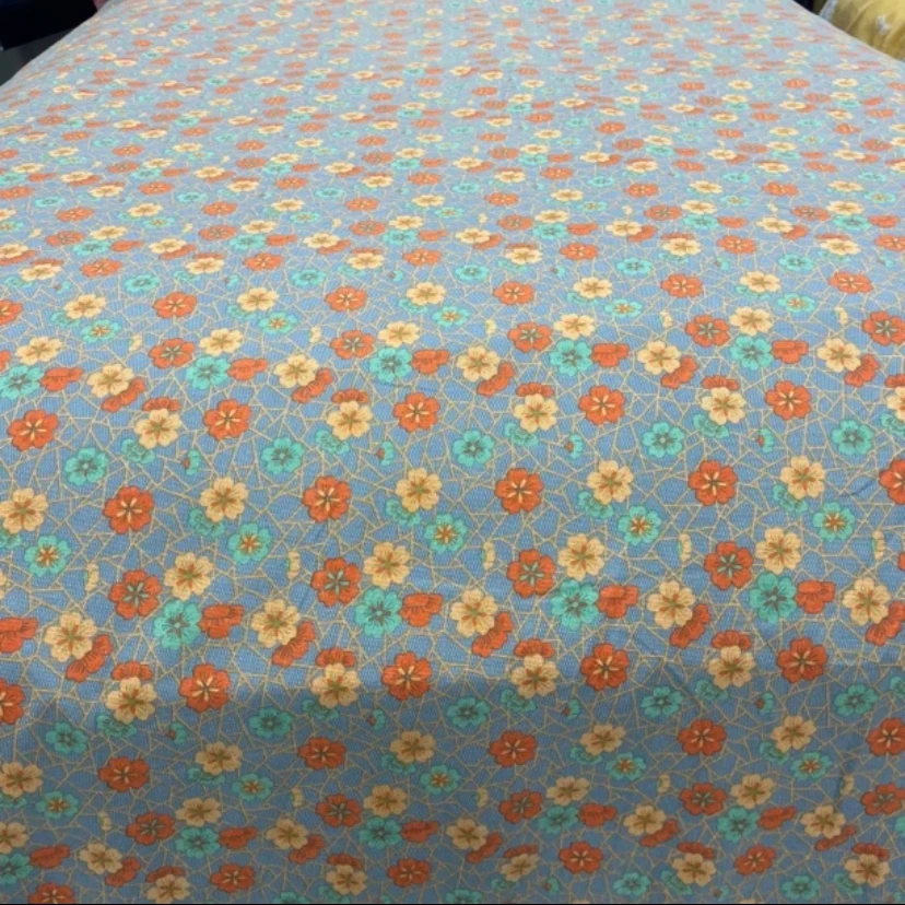 【四季款】轻奢复古双层纱双人被套墨间花200*230（±5）