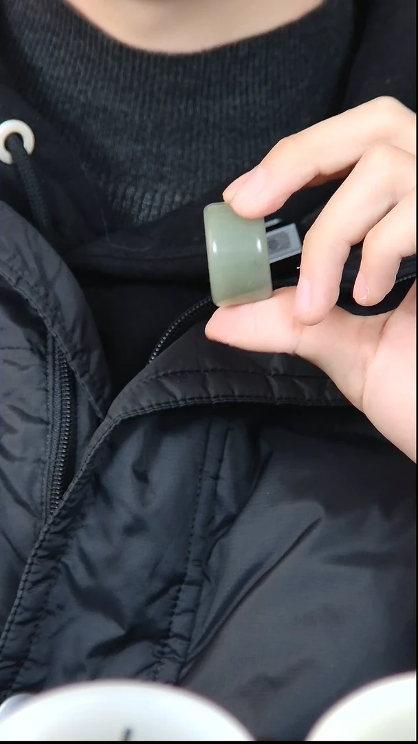 【闪购商品】和田玉（青玉）把件未镶嵌方扳指