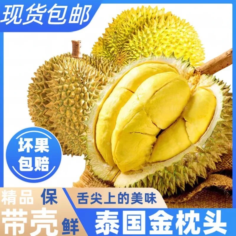 XW【顺丰包邮】泰国进口金枕头榴莲新鲜榴莲1.5-4斤