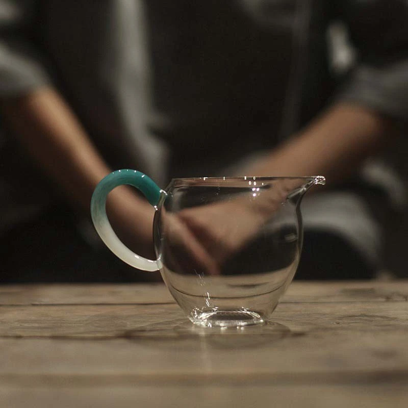 高级感玻璃公道杯进口加厚耐热茶海高端分茶器茶具泡茶器配件公杯
