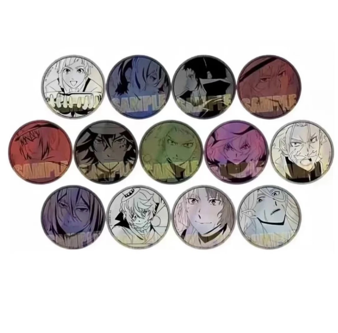 文豪野犬  铜闪吧唧徽章 盲盒产品 动漫收藏