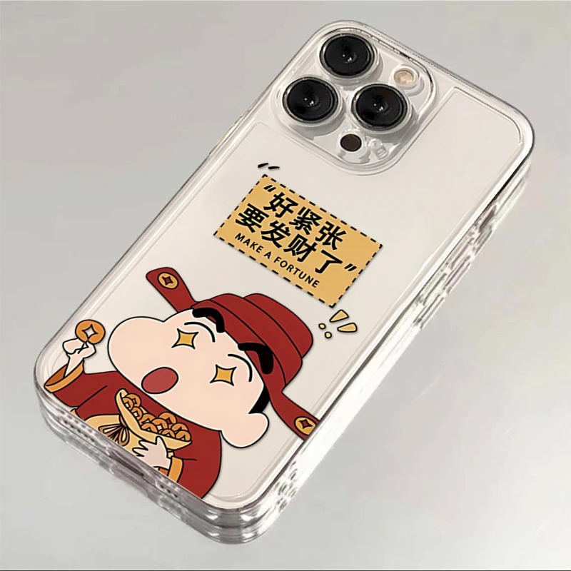 新年款发财小新iPhone15/14promax财神爷13/12苹果11手机壳14软xr