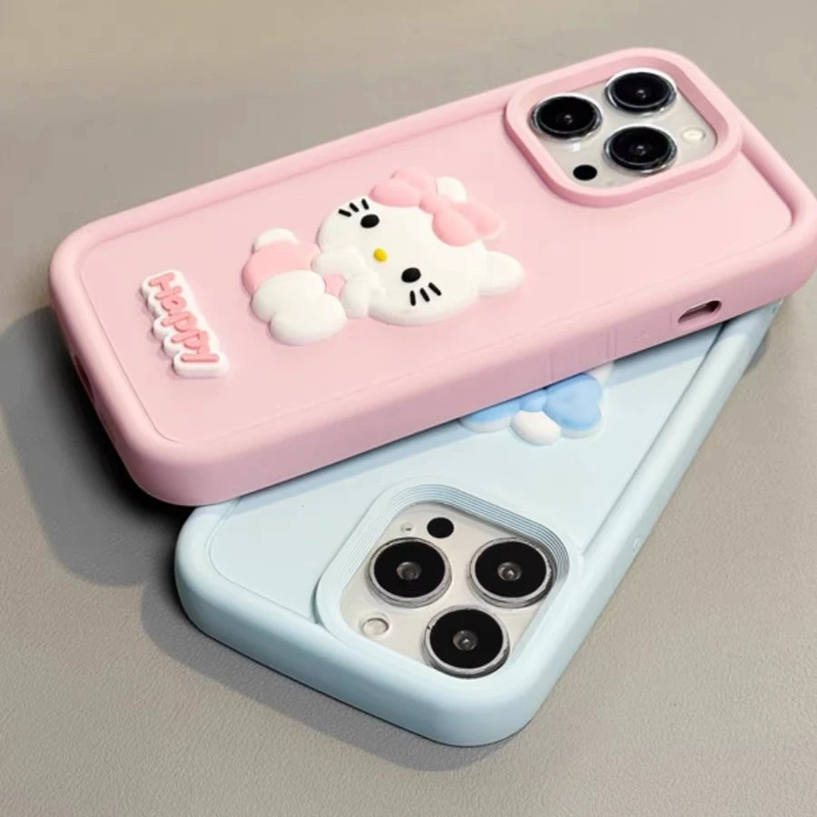 泡泡壳HelloKitty苹果15promax手机壳iPhone14/13可爱12/11情侣款