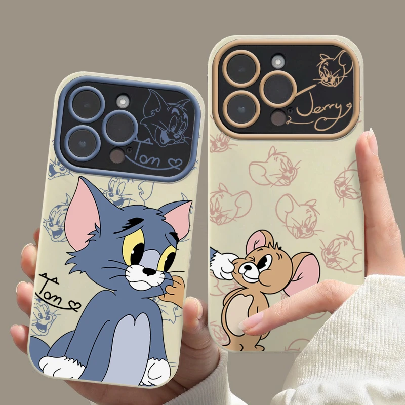 猫和老鼠杰瑞苹果14手机壳iphone13promax情侣xs xr全包11 12pro