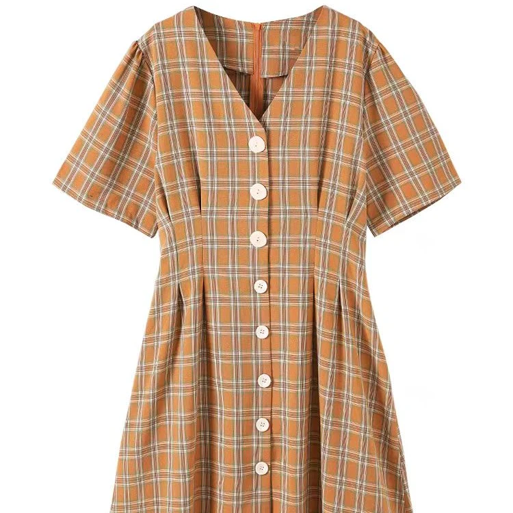 A07直播链接主播展示为准复古连衣裙