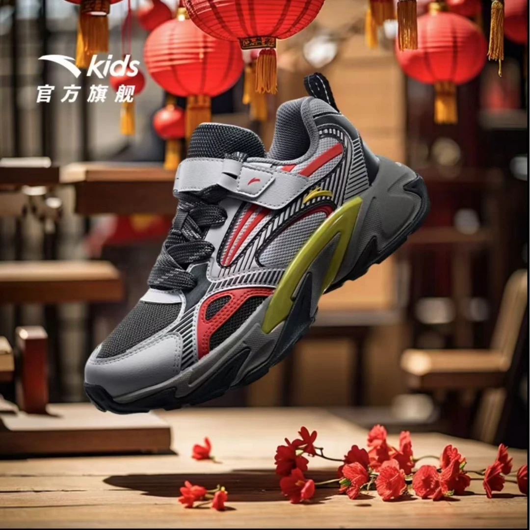 【星辰】安踏儿童男女童休闲鞋2025新款舒适防滑耐磨运动休闲鞋p
