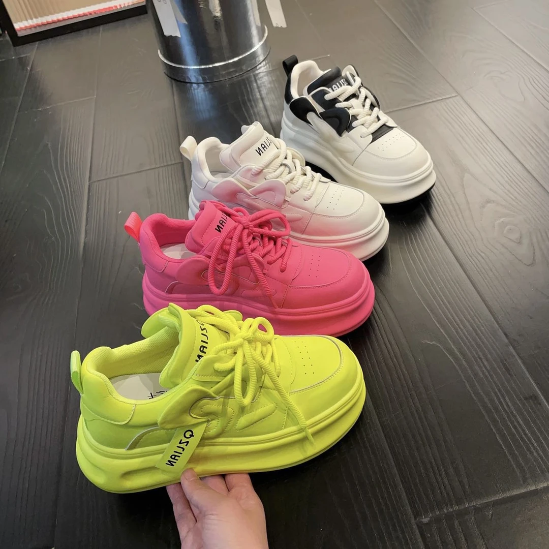 千之恋断码现货增高6CM2024春季百搭厚底运动时尚高能感女鞋3181