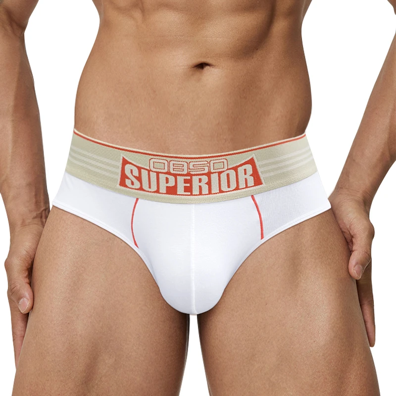 BlueGuys男士个性三角内裤棉宽腰带性感低腰提臀U凸囊袋薄款BS842