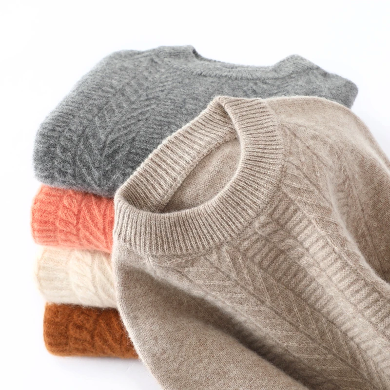 秋冬加厚儿童100%羊毛衫男童女童羊毛打底衫半高圆领中大童毛衣