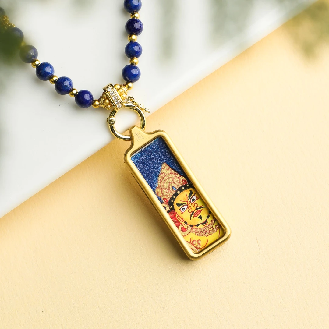 【婉葶珠宝】黄CC唐卡吊坠