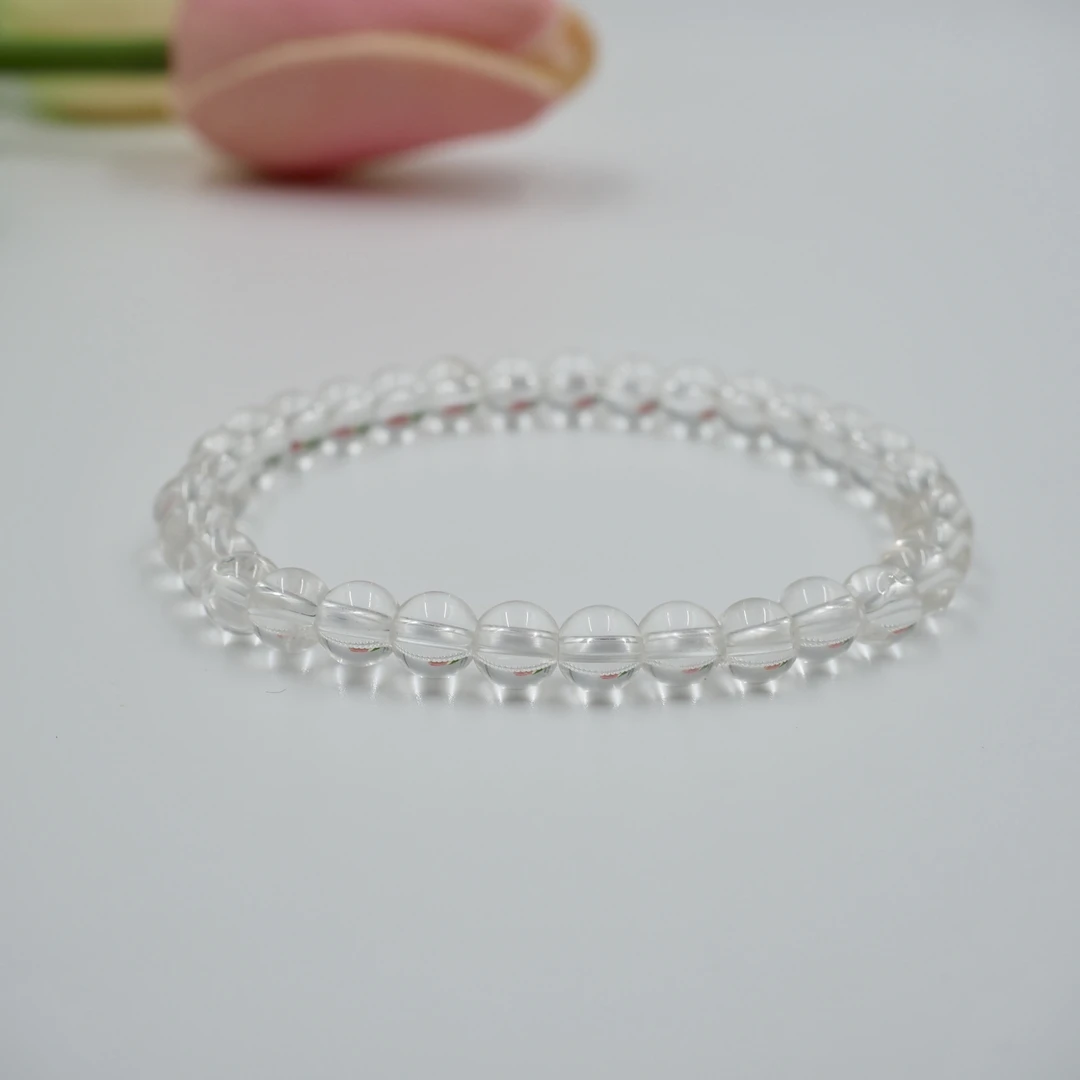 【婉葶珠宝】白水晶素手串