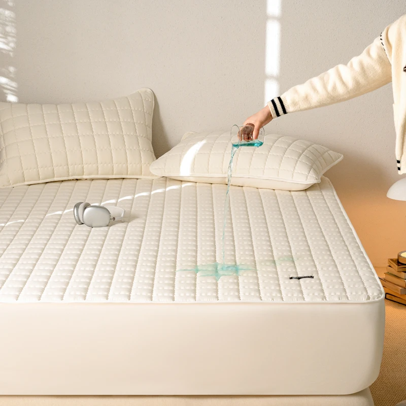 【升级防水夹棉床笠】床垫保护套大豆纤维床笠可机洗加厚床罩床笠