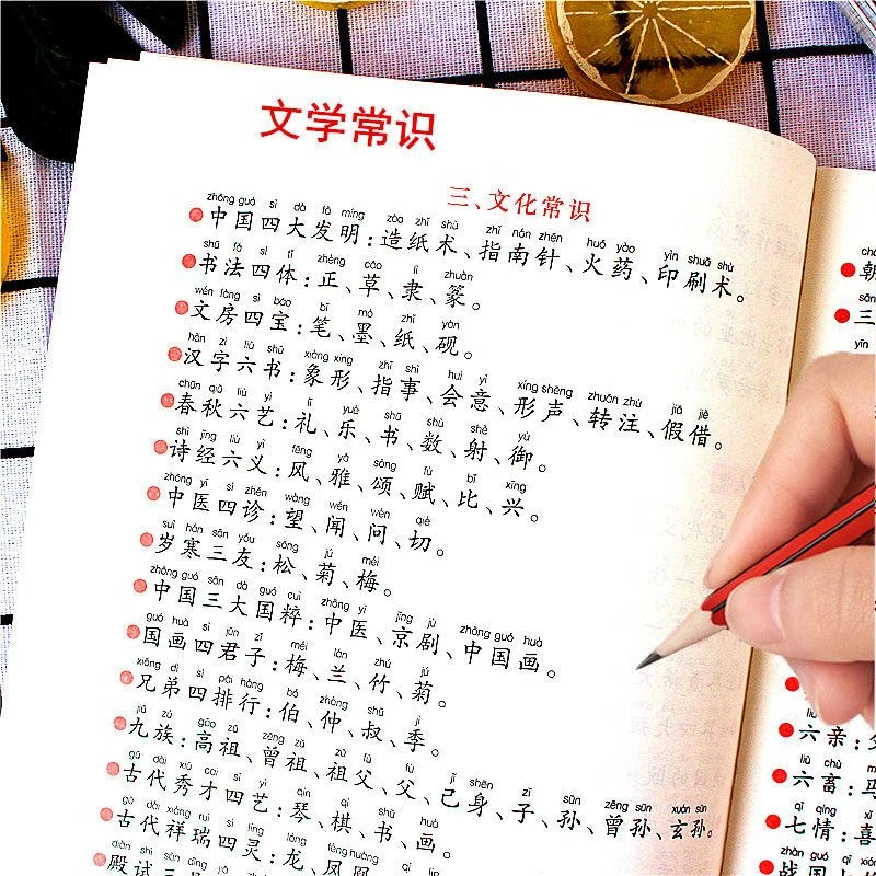 小学生必背文学常识大全小升初知识点百科全书儿童语文常识汇总本