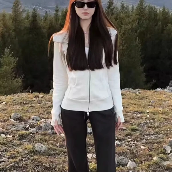 卫衣外套女春秋款上衣开春穿搭2025春季新款女装短款三季可穿运动