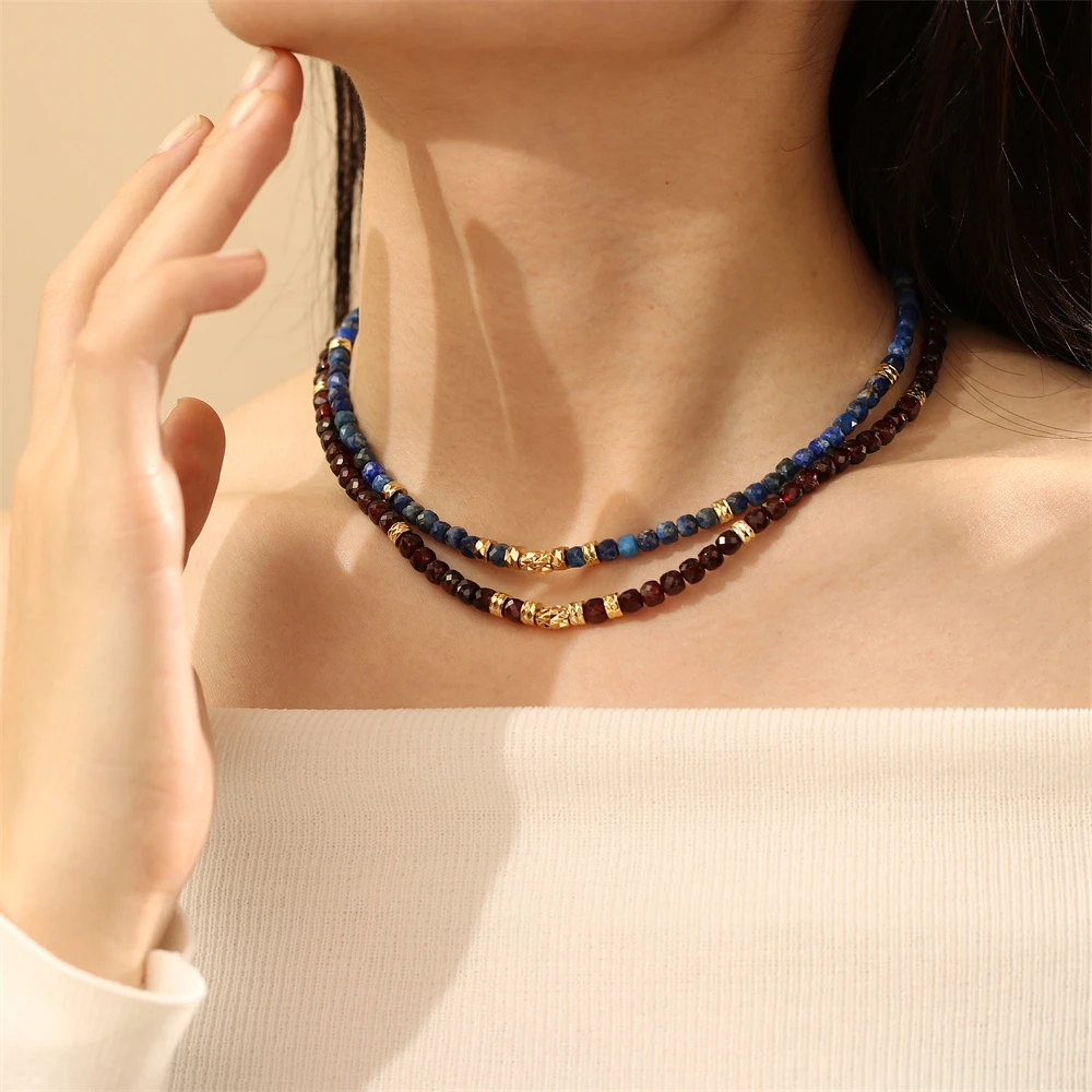 铜项链 欧美复古毛衣链串珠叠戴锁骨颈链小众轻奢百搭高级感配饰