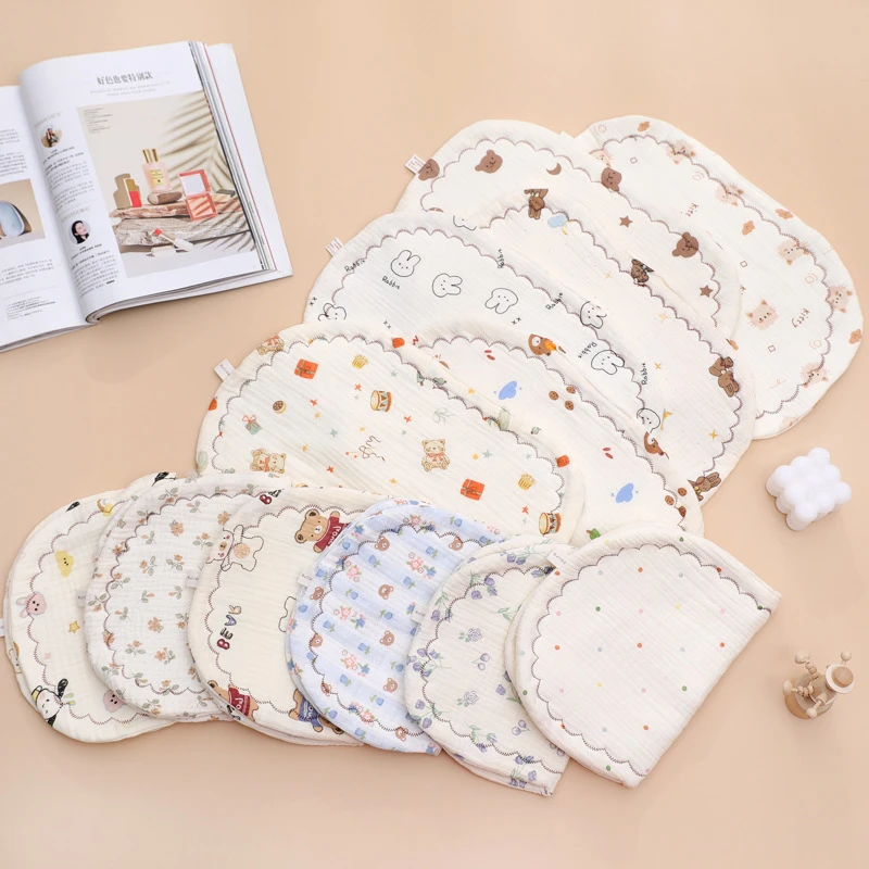 【两件减10元】新生婴儿棉纱布云片枕秋冬吸汗透气宝宝枕纯棉低枕头