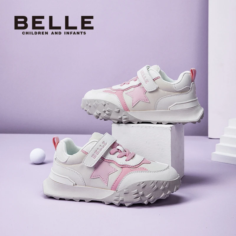 Belle/百丽童鞋儿童2023秋季新款男童女童休闲鞋防滑运动鞋BL3132