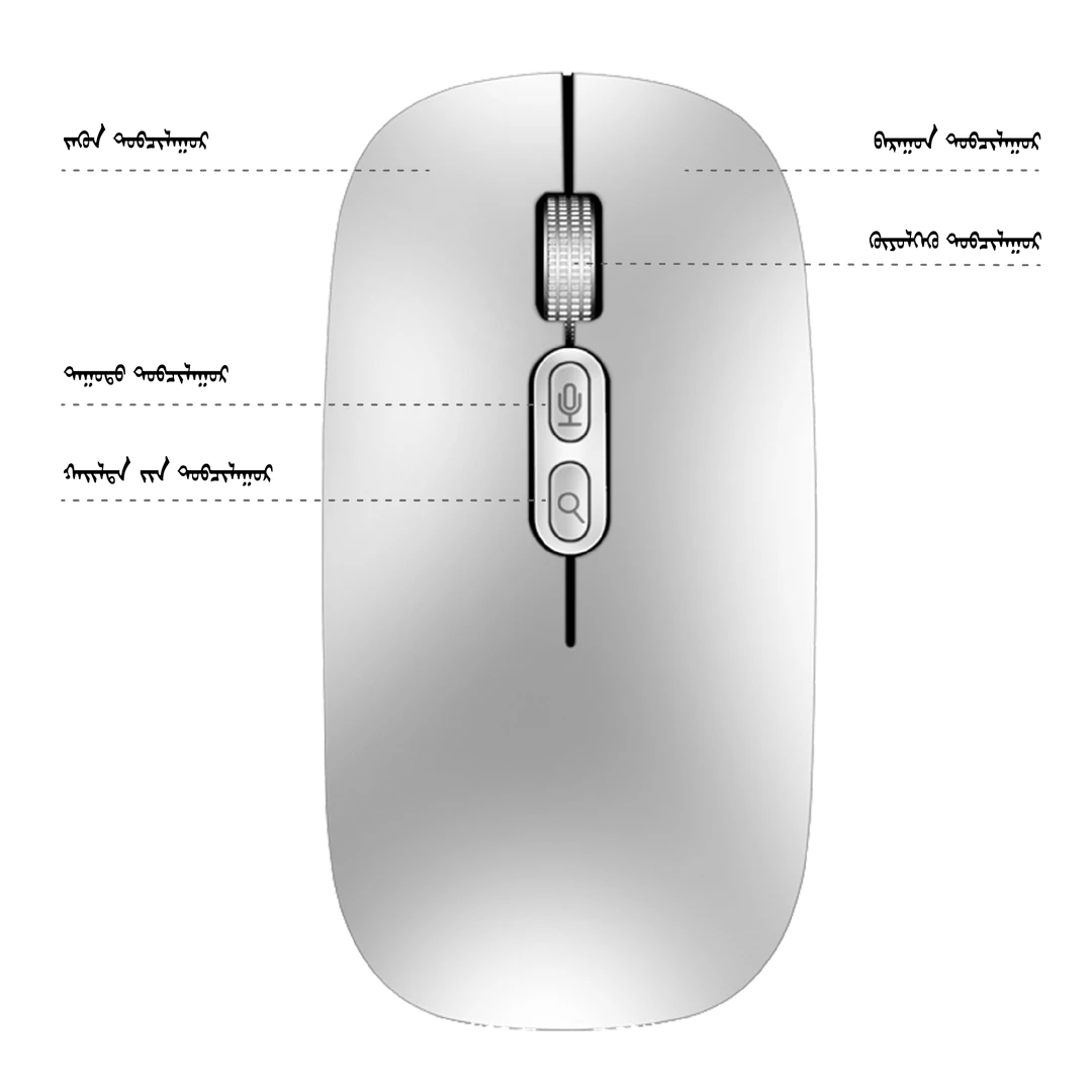 毅金云智能语音鼠标，支持中蒙维哈等30语种识别，100多语种的互译