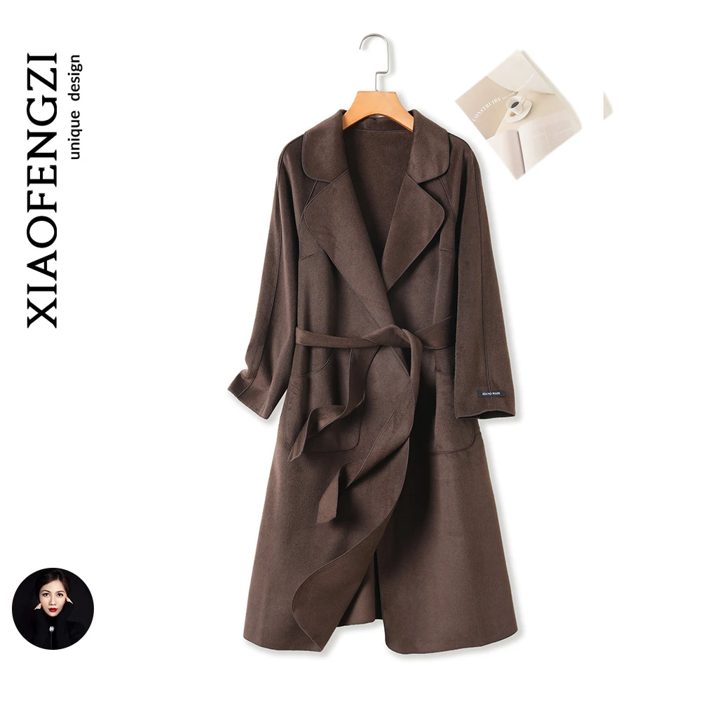 秋冬实力百搭~显瘦宽松通勤保暖中长款毛呢大衣女