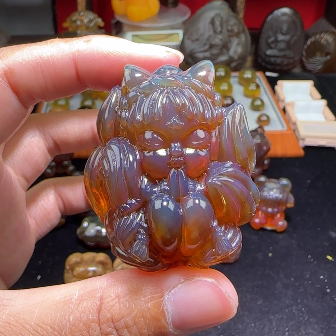 琥珀颈饰未镶嵌缅甸琥珀
