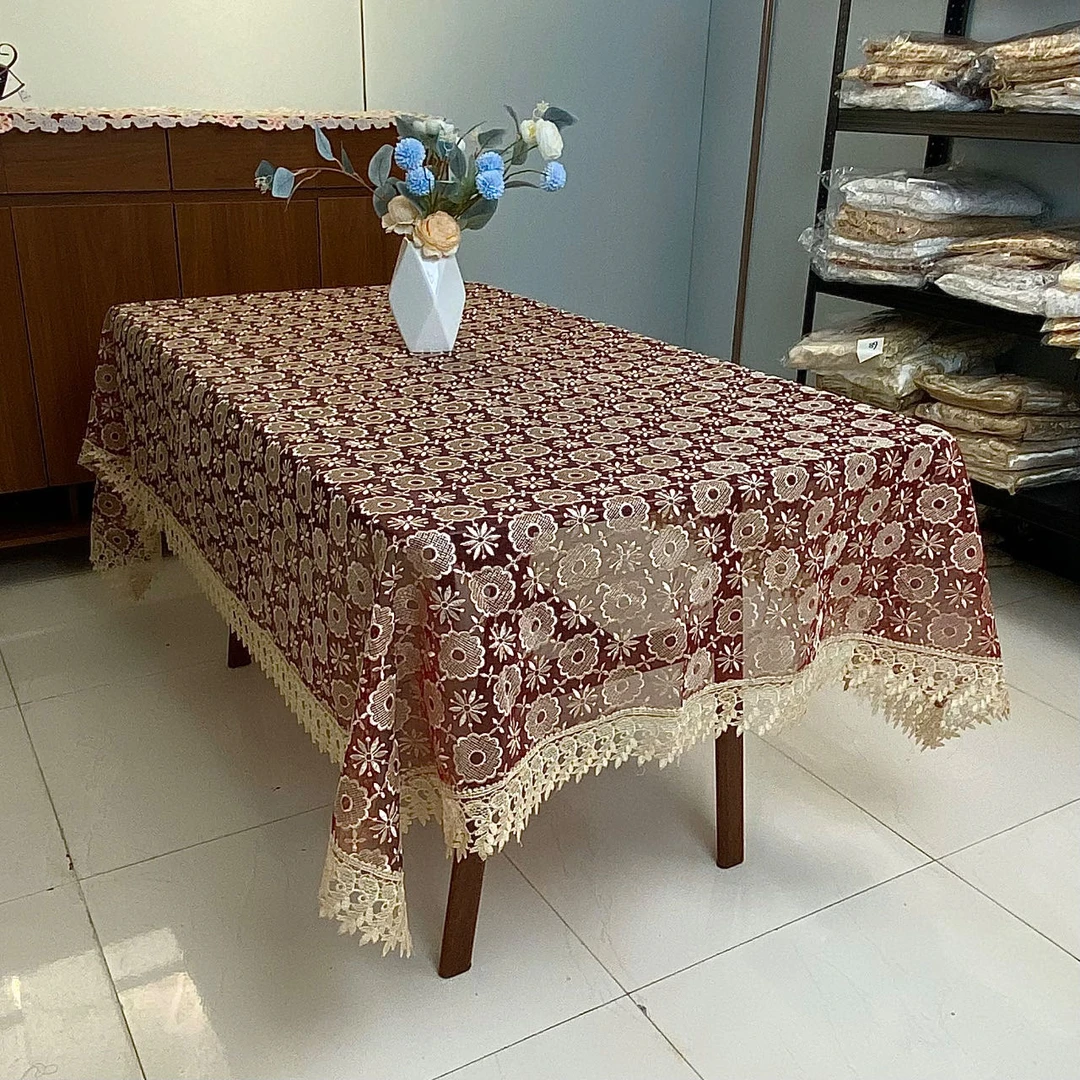 B-55【150*250 酒红色】茶几桌布高级感简约背景布防尘盖巾桌布美式