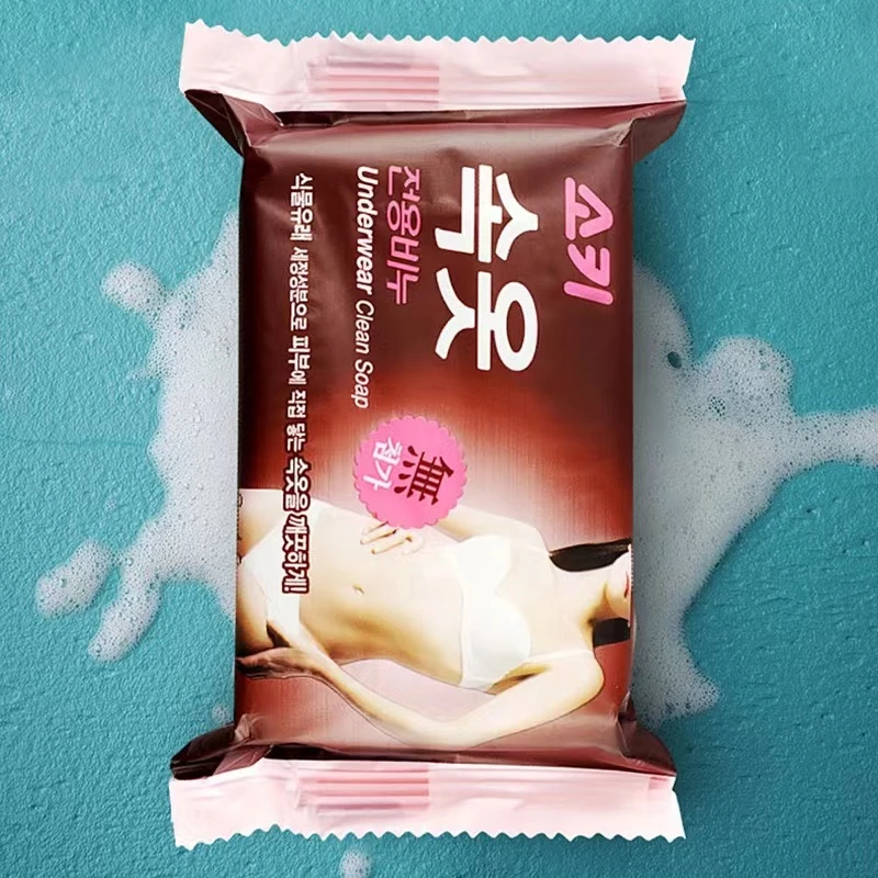 【QC】韩国进口洗内衣皂 去血渍去污香皂150g拍一发二