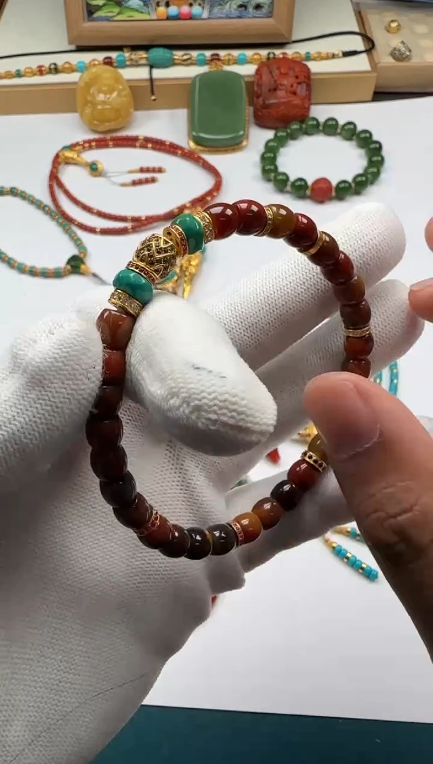 【闪购商品】南红玛瑙手串未镶嵌手串